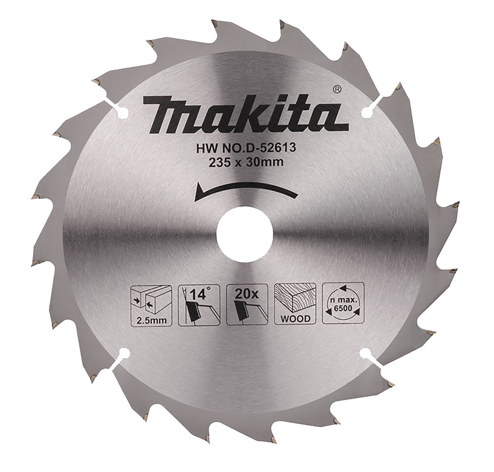 Disco Sierra Circular , Standard T C T 235 X 30 Mm, 20 D Makita D-52613 235X30 Mm corte