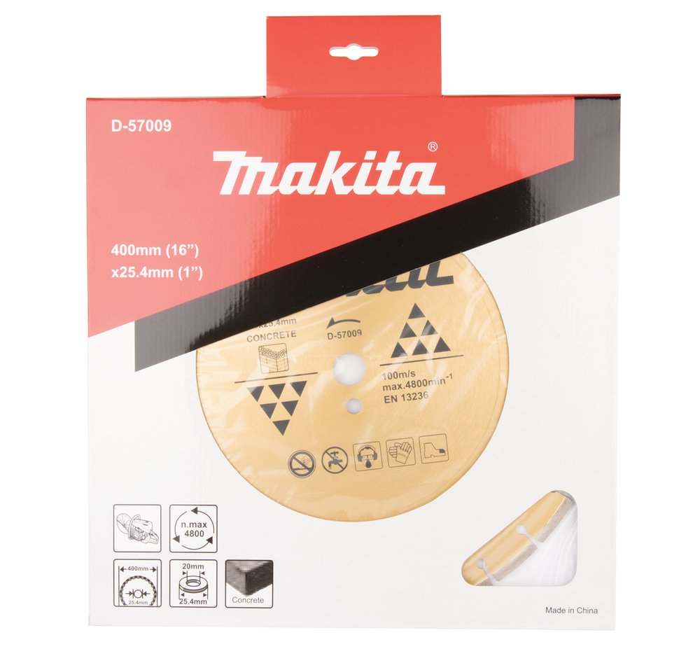 Disco de Diamante 400 X 25,4 X 7,5 Mm Makita D-57009 400X25 - Imagen 2