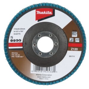 Disco de Láminas 115 X 22,23 Mm, Z120 Makita D-63775 115X22 Inox trabajo metal acero inoxidable · aluminio