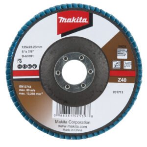 Disco de Láminas 125 X 22,23 Mm, Z40 Makita D-63781 125X22 Inox trabajo metal acero inoxidable · aluminio