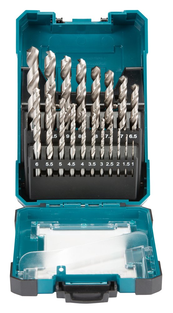 Set de Brocas de Metal Hss-g, 19 Piezas Makita D-67549 10 Mm perforación fijación