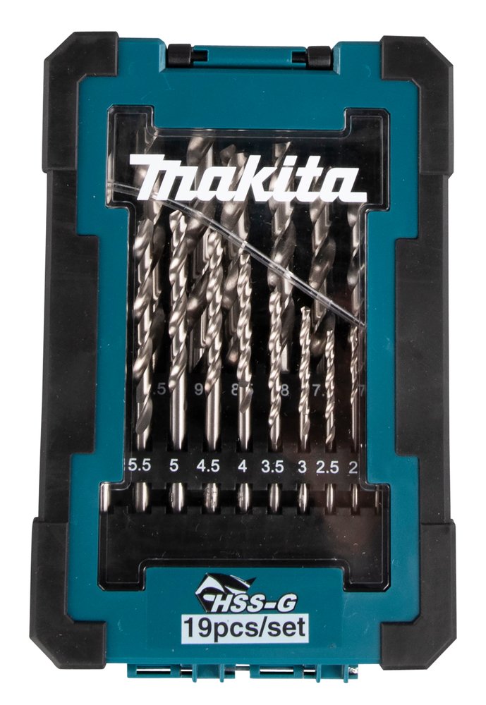 Set de Brocas de Metal Hss-g, 19 Piezas Makita D-67549 10 Mm perforación fijación - Imagen 2