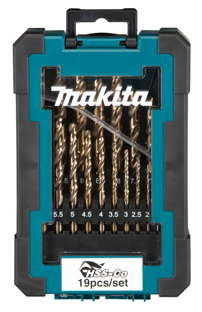 Set de Brocas de Metal Hss-co, 19 Piezas Makita D-67561 10 Mm Inox perforación fijación acero inoxidable