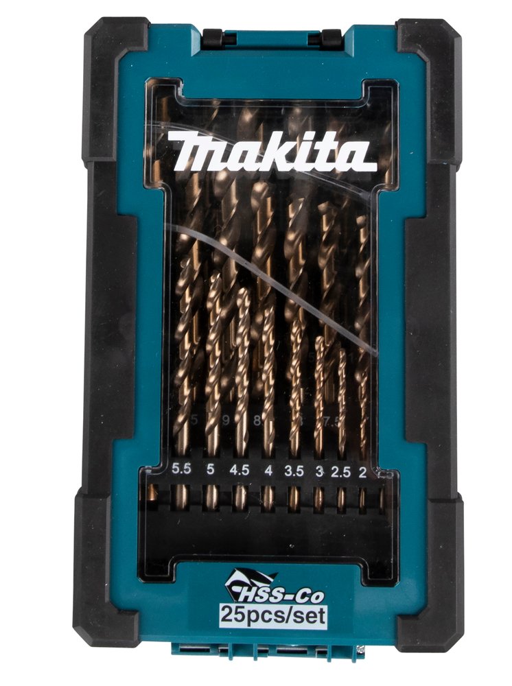 Estuche de Brocas Hss-co, 25 Piezas Makita D-67577 13 Mm 5 Mm Inox perforación fijación acero inoxidable - Imagen 2