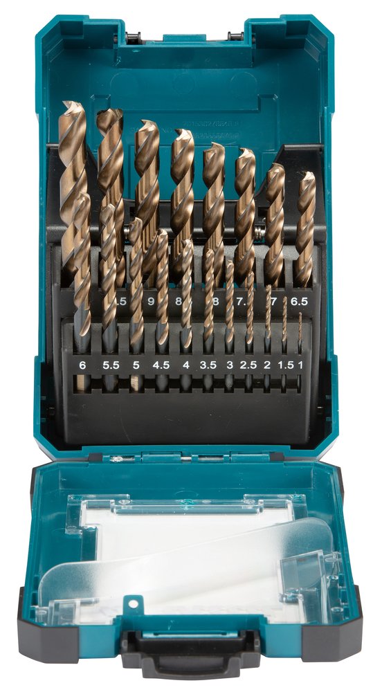 Set de Brocas de Metal M-force, 19 Piezas Makita D-67583 10 Mm perforación fijación