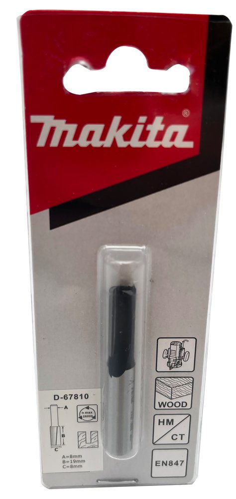 Broca Recta, T C T , 8 X 51 Mm Makita D-67810 8X51 Mm fresadora - Imagen 2