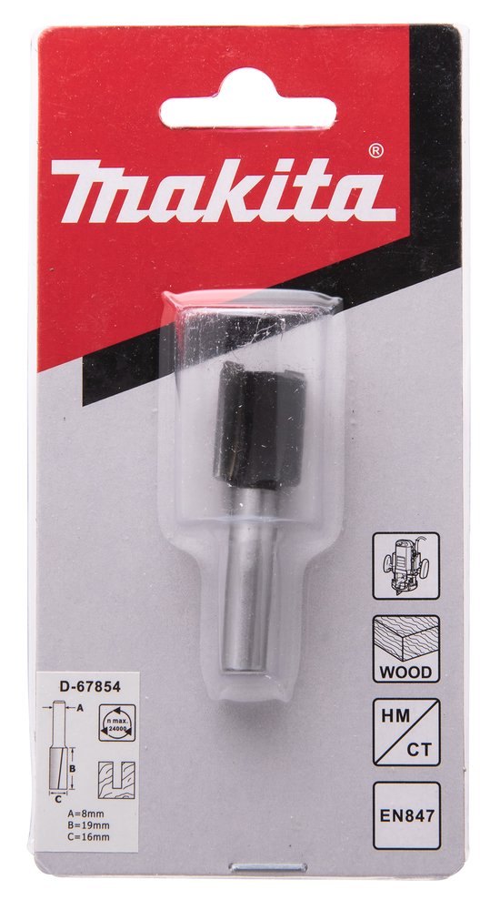 Fresa Recta 2 Filos, 16 Mm Makita D-67854 fresadora - Imagen 4