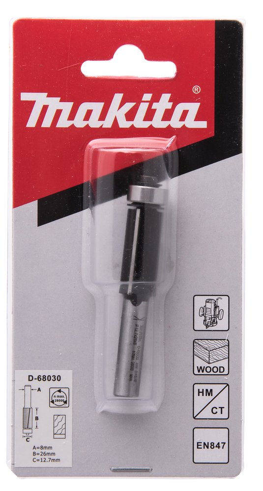 Broca de Corte al Ras Makita D-68030 8X12 7X68 fresadora - Imagen 4
