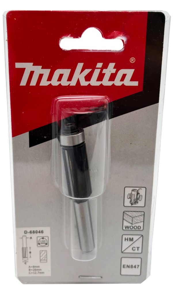 Broca de Corte al Ras, T C T , 12,7 X 68,5 Mm Makita D-68046 7X68 fresadora - Imagen 2
