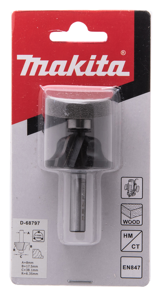 Fresa Molduradora, 42 X 10 X 6 Mm Makita D-09575 42X10X6 Mm fresadora - Imagen 4
