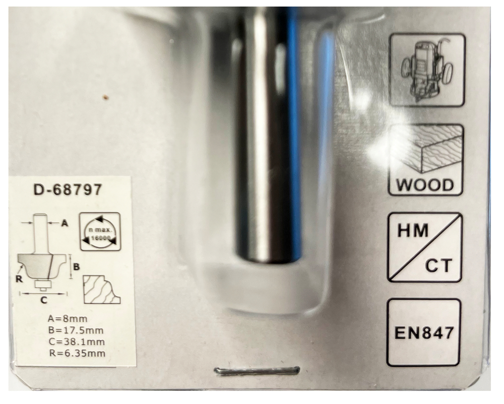 Fresa Molduradora, 42 X 10 X 6 Mm Makita D-09575 42X10X6 Mm fresadora - Imagen 3