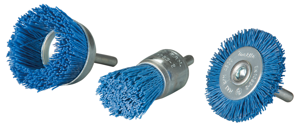 Set de Gratas de Nylon, 240G, 3 Piezas Makita D-70758 50 Mm trabajo metal - Imagen 2