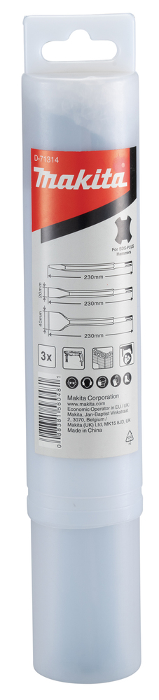 Set de Demolición Sds-plus Makita D-71314 230 Mm 20X230 Mm perforación fijación - Imagen 2