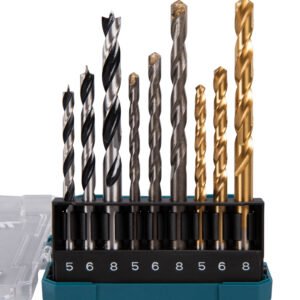 Set de Brocas 9 Piezas Makita D-71962 8 Mm 0 Mm Mate perforación fijación
