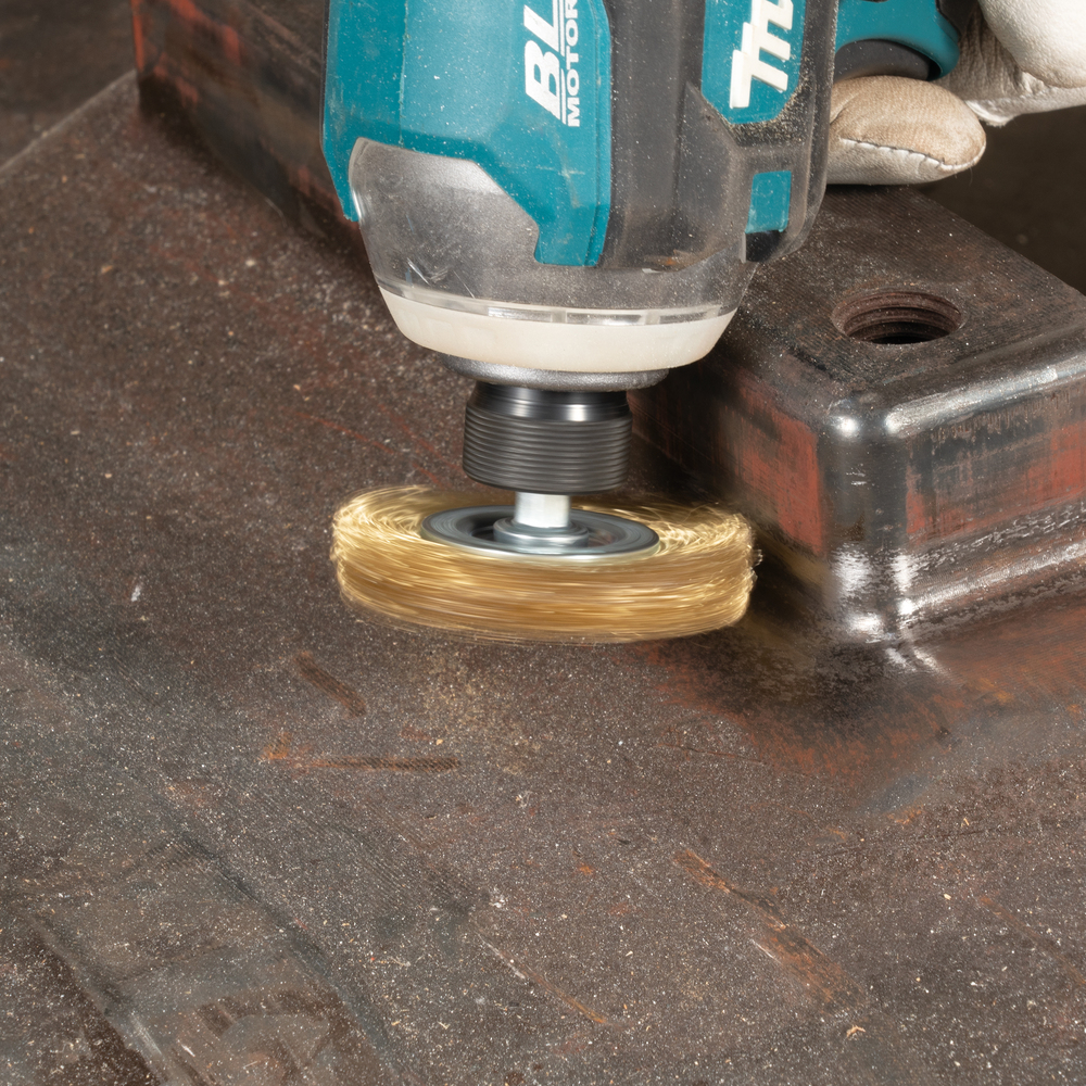 Cepillo Oblicuo Latonado para Taladro, 50 Mm, 0,3 Mm, 1/4" Makita D-73667 trabajo metal latón - Imagen 4
