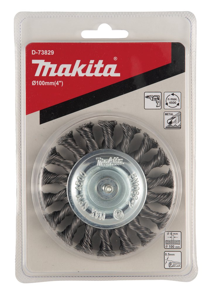 Cepillo Oblicuo Latonado para Taladro, 100 Mm, 0,5 Mm Makita D-73829 trabajo metal latón - Imagen 3