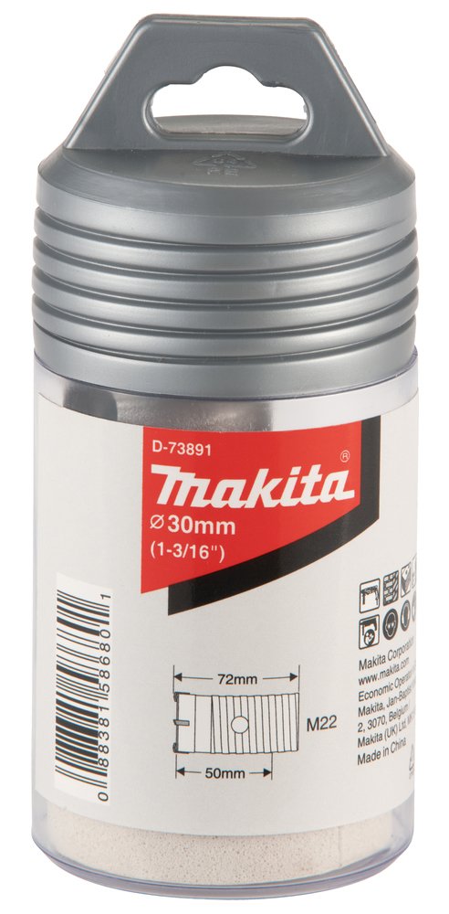 Broca de Corona para Sds-plus, 30 Mm Makita D-73891 72 Mm perforación fijación - Imagen 3