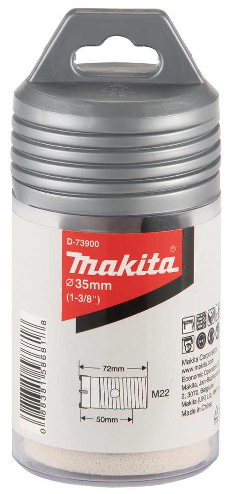 Broca de Corona para Sds-plus, 35 Mm Makita D-73900 72 Mm perforación fijación - Imagen 3