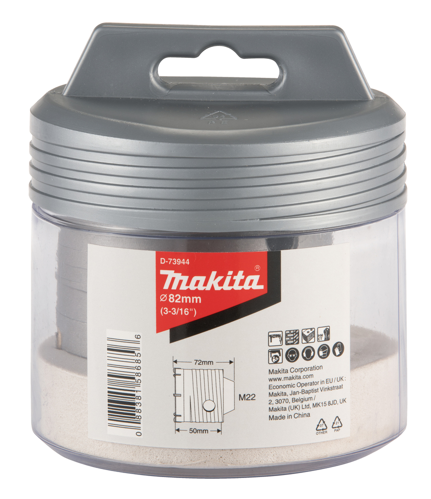 Broca de Corona para Sds-plus, 82 Mm Makita D-73944 72 Mm perforación fijación - Imagen 3