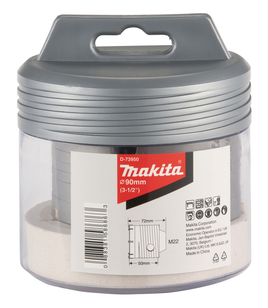 Broca de Corona para Sds-plus, 90 Mm Makita D-73950 72 Mm perforación fijación - Imagen 3