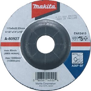 Discos de Debarbe METAL 115X6,0X22,23 Mm Makita D-74485 115X6,0X22,23 MM trabajo