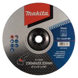 Discos de Debarbe METAL 230X6,0X22,23 Mm Makita D-74522 230X6,0X22,23 MM trabajo