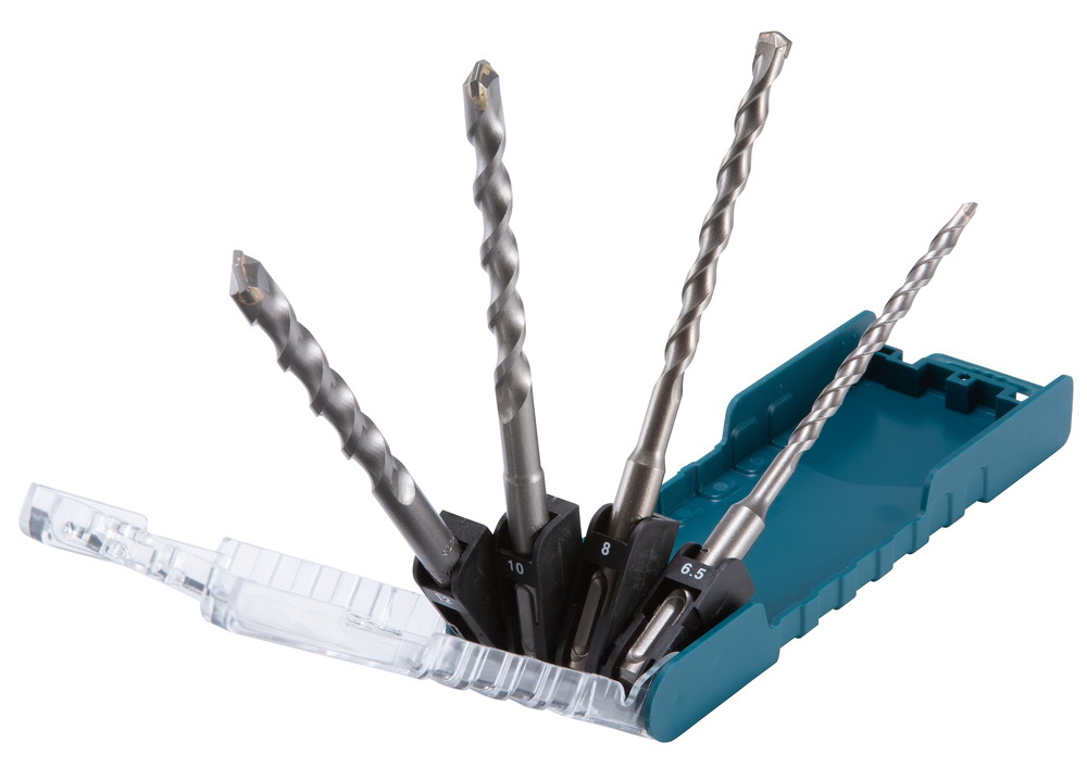 Estuche Brocas Sds-plus 6,5 Mm, 8 Mm, 10 Mm, 12 Mm X 160 Mm Makita D-74728 perforación fijación - Imagen 2