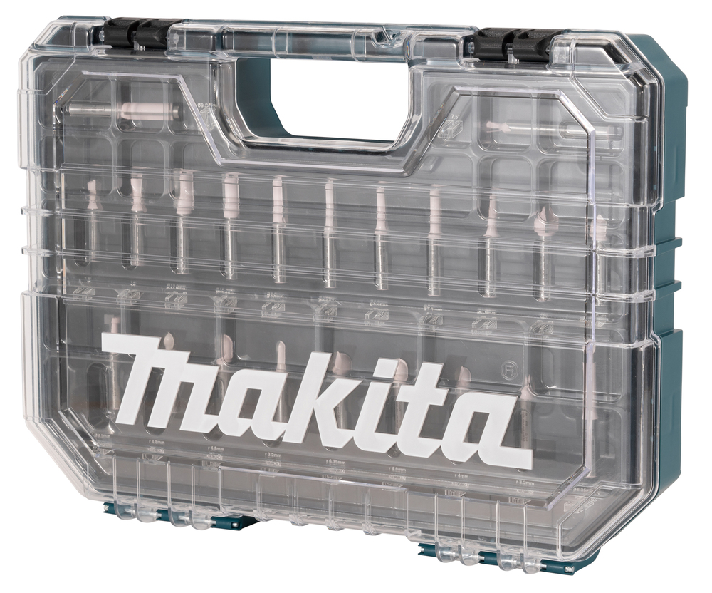 Estuche de Fresas Ranuradas, 22 Piezas Makita D-74784 fresadora