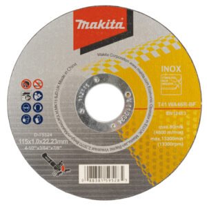 Disco de Corte Fino, 115 X 22,23 X 1,0 Mm, WA46R Makita D-75524 115X22 Inox trabajo metal acero inoxidable