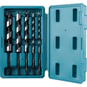 Estuche de Brocas para Madera, 5 Piezas Makita D-75677 6X200 Mm 8X200 Mm perforación fijación