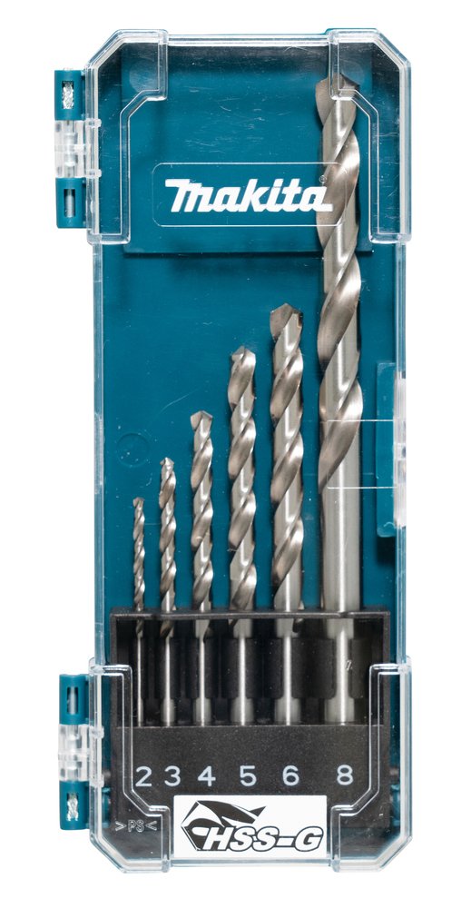 Set de Brocas , Hss-g, 6 Piezas Makita D-75742 8 Mm 0 Mm perforación fijación