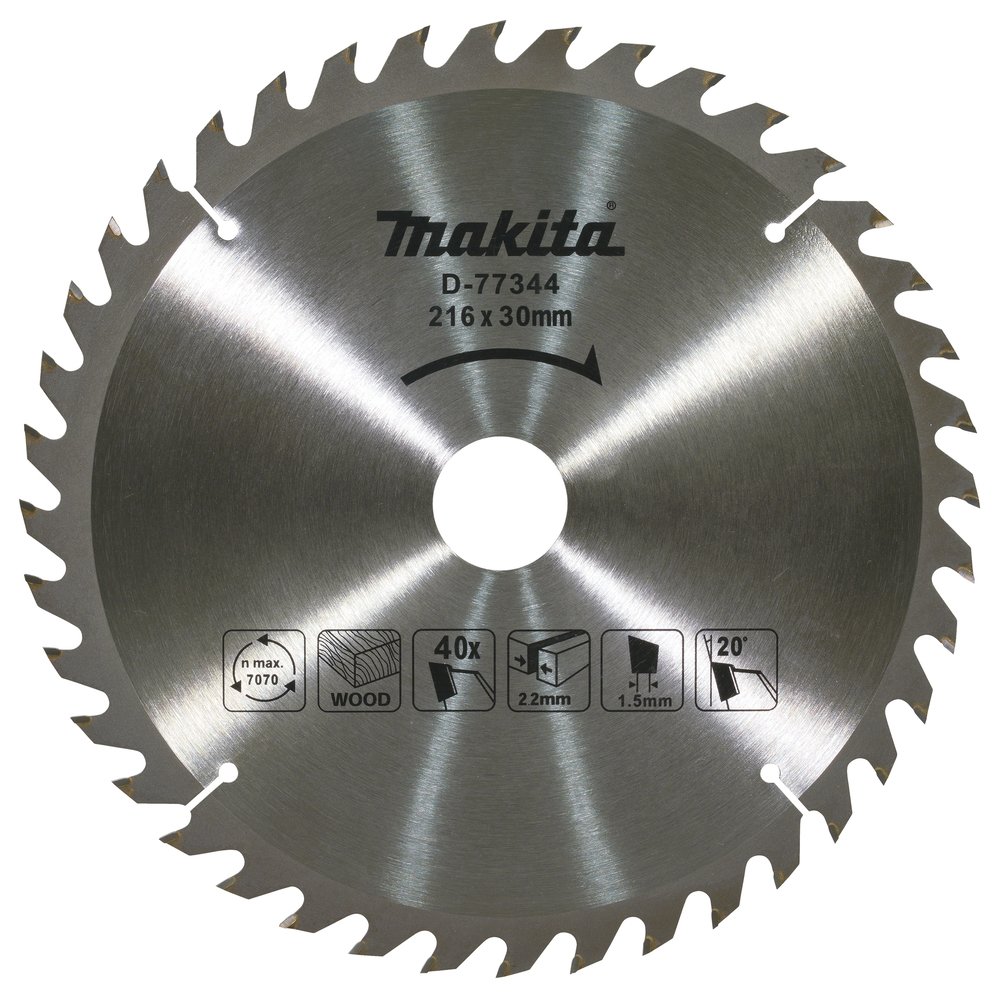 Disco de Sierra Makita D-77344 216X2 2X30 Mm corte - Imagen 2