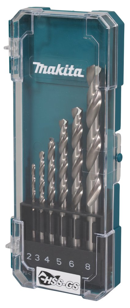 Estuche Brocas de Metal Hss-gs, 6 Piezas Makita D-78346 6 Mm 0 Mm Transparente perforación fijación - Imagen 2