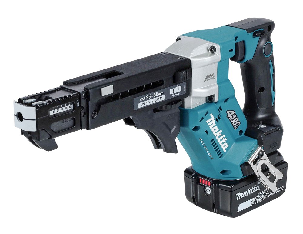 Atornillador Autoalimentado Lxt® Makita DFR552Z 55 Mm 500 M Mate herramienta batería 18 V