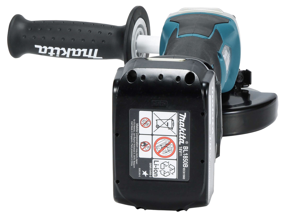 Miniamoladora Lxt® Makita DGA517Z 125 Mm 500 M Blanca herramienta batería 18 V - Solo máquina (sin batería ni cargador) - Imagen 4