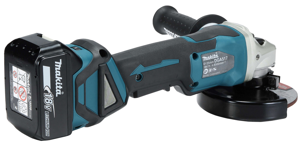 Miniamoladora Lxt® Makita DGA517Z 125 Mm 500 M Blanca herramienta batería 18 V - Solo máquina (sin batería ni cargador) - Imagen 5