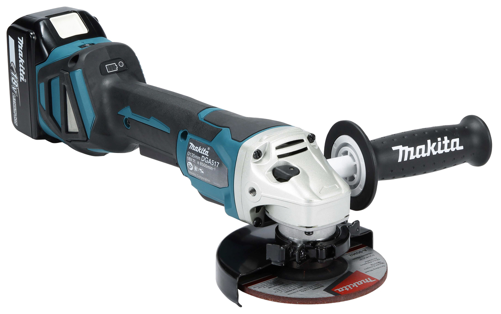 Miniamoladora Lxt® Makita DGA517Z 125 Mm 500 M Blanca herramienta batería 18 V - Solo máquina (sin batería ni cargador) - Imagen 7