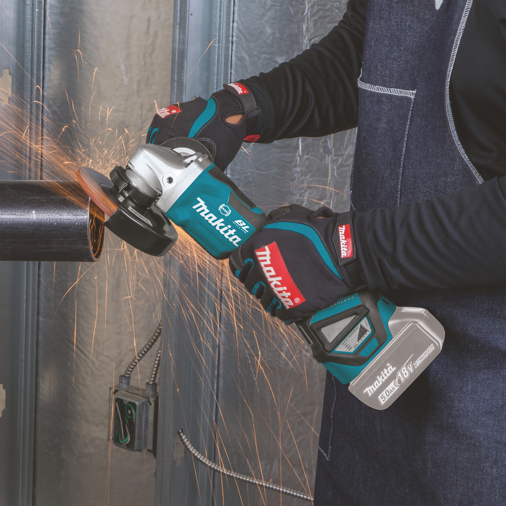 Miniamoladora Lxt® Makita DGA517Z 125 Mm 500 M Blanca herramienta batería 18 V - Solo máquina (sin batería ni cargador) - Imagen 9