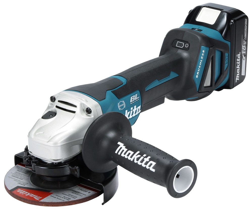 ZU Miniamoladora Lxt® Makita DGA518 125 Mm 500 M Blanca herramienta batería 18 V - Solo máquina (sin batería ni cargador)