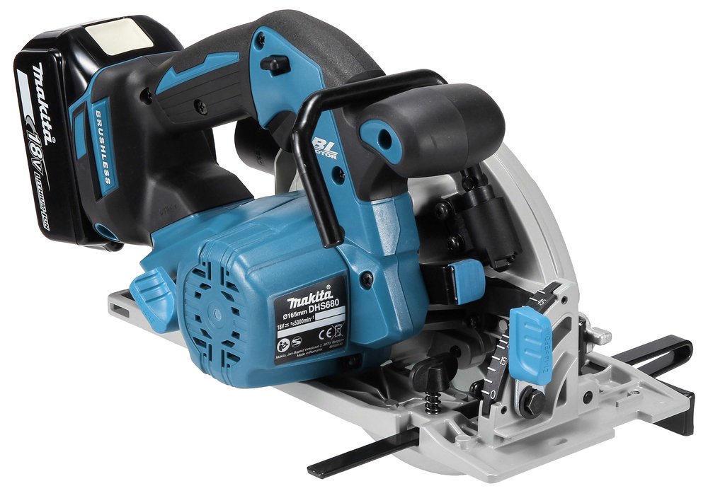 Sierra Circular Lxt® Makita DHS680Z 000 M 165 Mm Blanca herramienta batería 18 V - Solo máquina (sin batería ni cargador) - Imagen 7