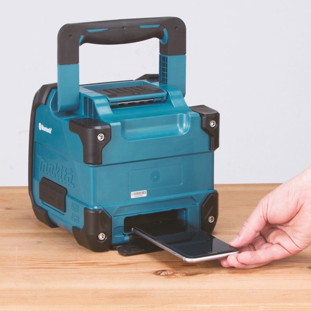Altavoz Bluetooth Cxt® / Lxt® Makita DMR200 211X203 199 Mm Azul herramienta batería 18 V - Imagen 3