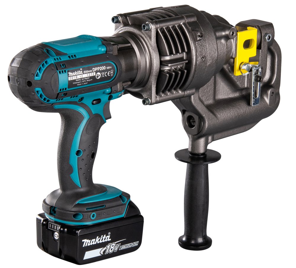 ZK Punzonadora Lxt® Makita DPP200 20 Mm 8 Mm Inox herramienta batería acero inoxidable - Solo máquina (sin batería ni cargador) - Imagen 5