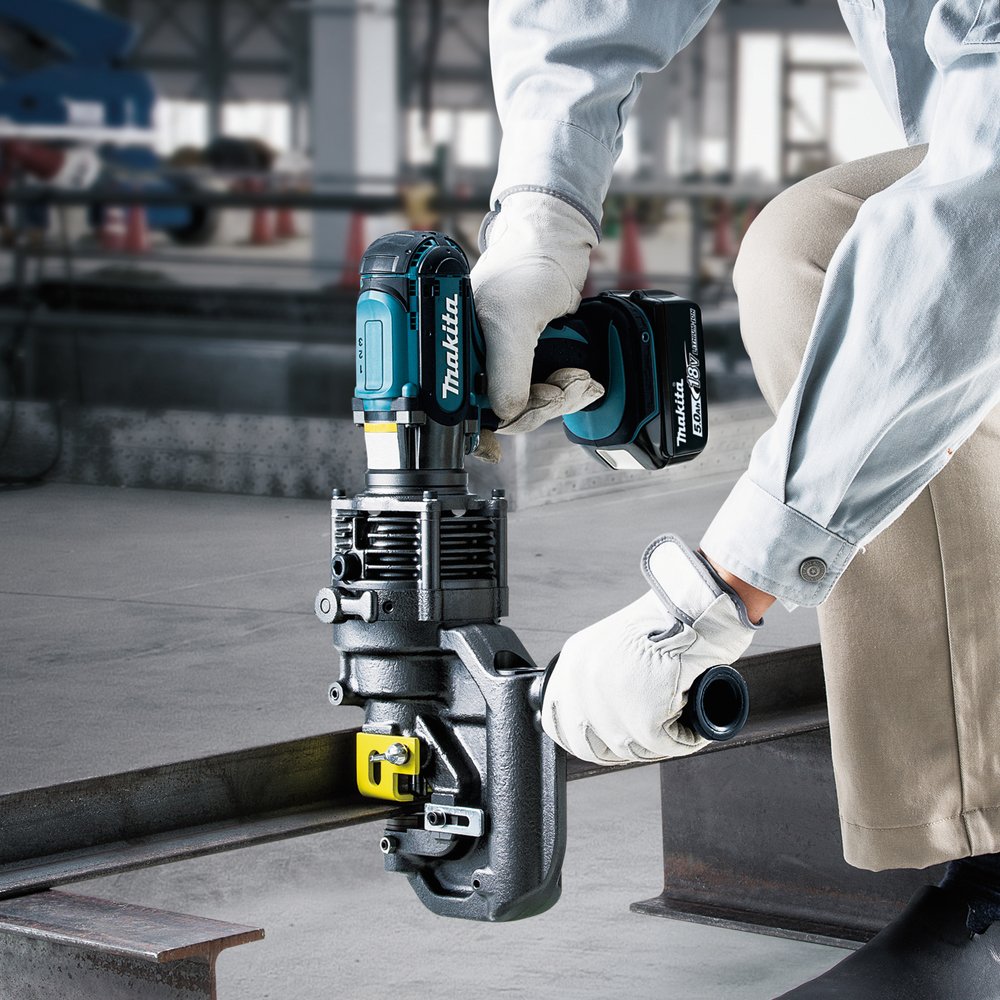 ZK Punzonadora Lxt® Makita DPP200 20 Mm 8 Mm Inox herramienta batería acero inoxidable - Solo máquina (sin batería ni cargador) - Imagen 16