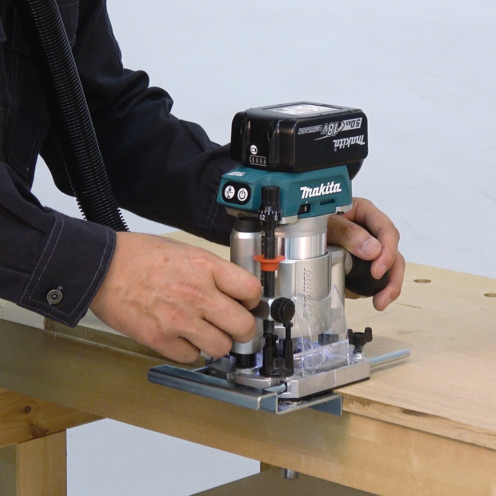 Fresadora Multifunción Lxt® Makita DRT50Z 8 Mm 30000 M trabajo madera 18 V - Imagen 9