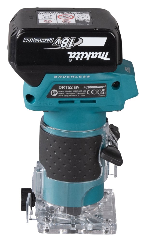 Fresadora Lxt® Makita DRT52Z 6 Mm 30000 M Blanca trabajo madera 18 V - Imagen 5