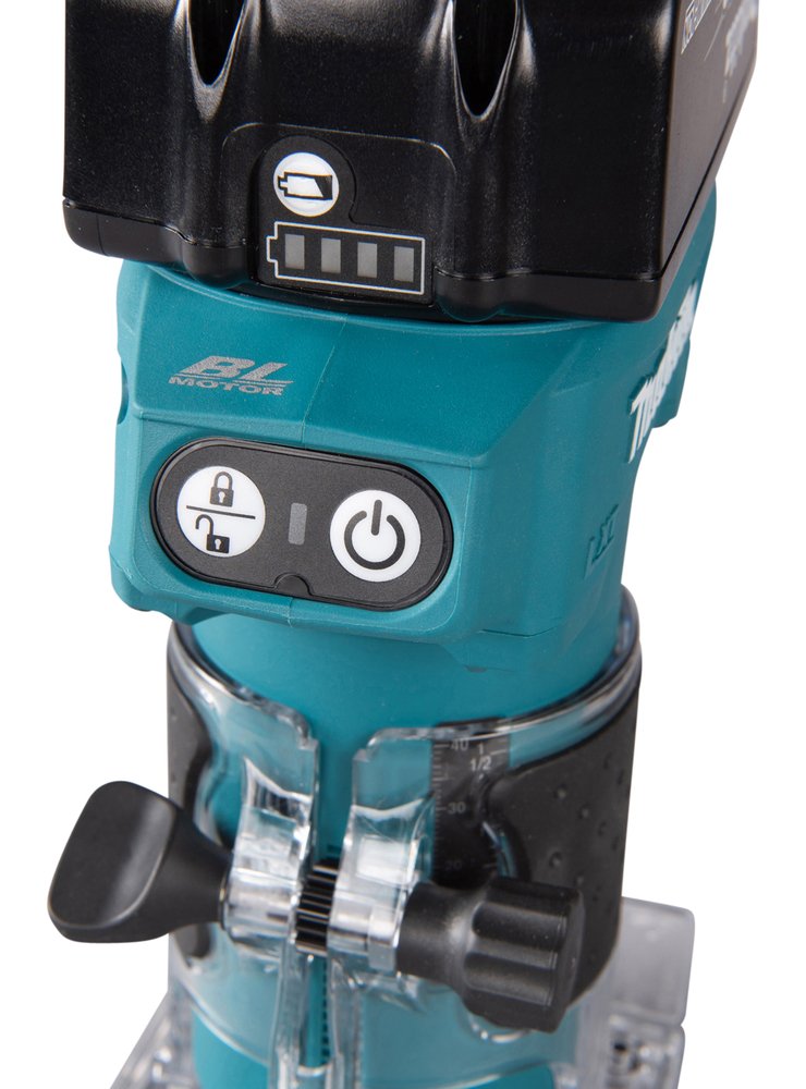 Fresadora Lxt® Makita DRT52Z 6 Mm 30000 M Blanca trabajo madera 18 V - Imagen 9
