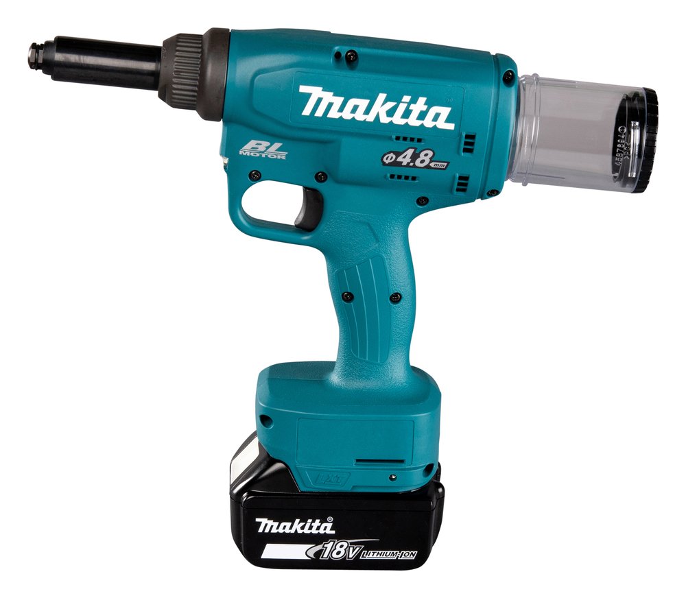 Remachadora Lxt® Makita DRV150Z 8 Mm 25 Mm Rojo herramienta batería 18 V - Solo máquina (sin batería ni cargador) - Imagen 2