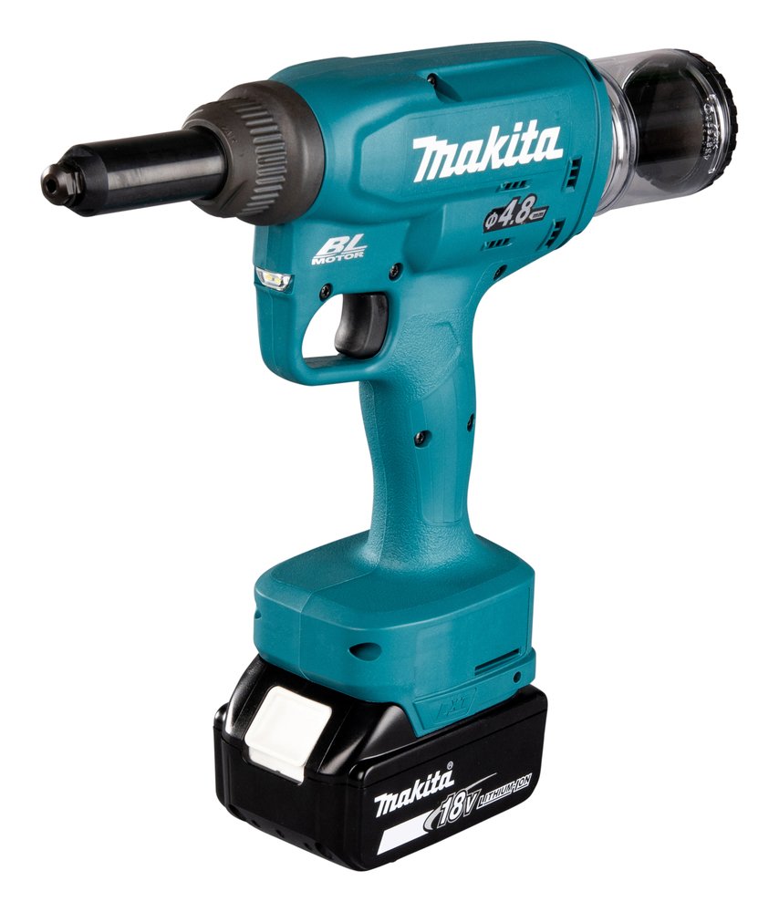 Remachadora Lxt® Makita DRV150Z 8 Mm 25 Mm Rojo herramienta batería 18 V - Solo máquina (sin batería ni cargador)