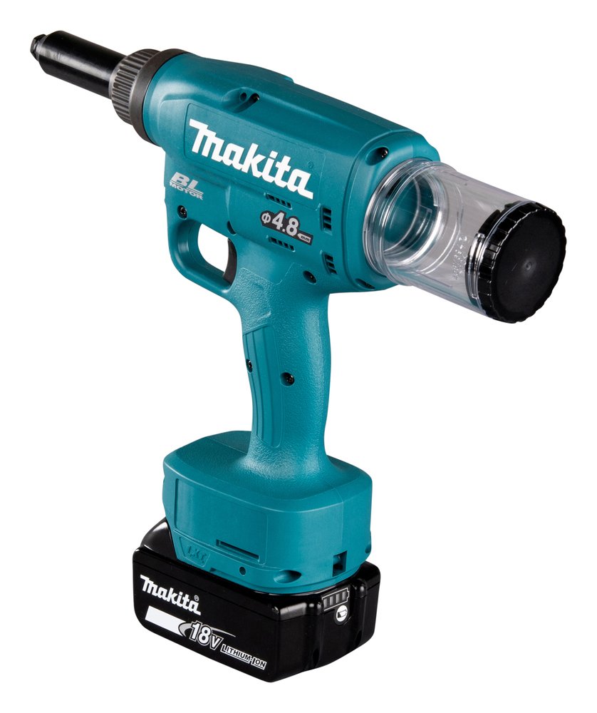 Remachadora Lxt® Makita DRV150Z 8 Mm 25 Mm Rojo herramienta batería 18 V - Solo máquina (sin batería ni cargador) - Imagen 3