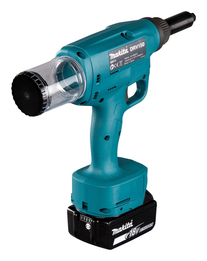Remachadora Lxt® Makita DRV150Z 8 Mm 25 Mm Rojo herramienta batería 18 V - Solo máquina (sin batería ni cargador) - Imagen 5